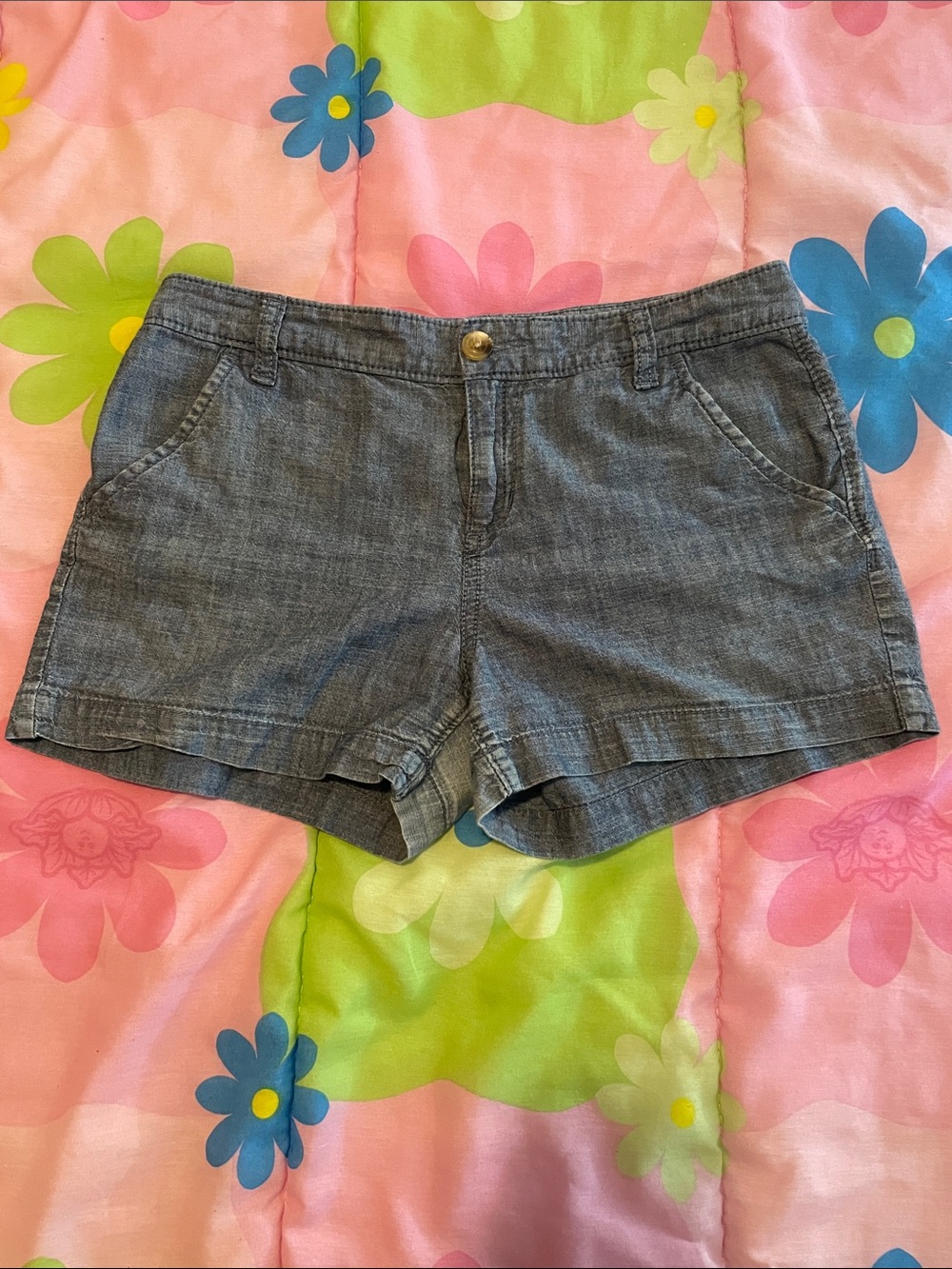 Vintage Old Navy Blue-Grey Denim Shorts